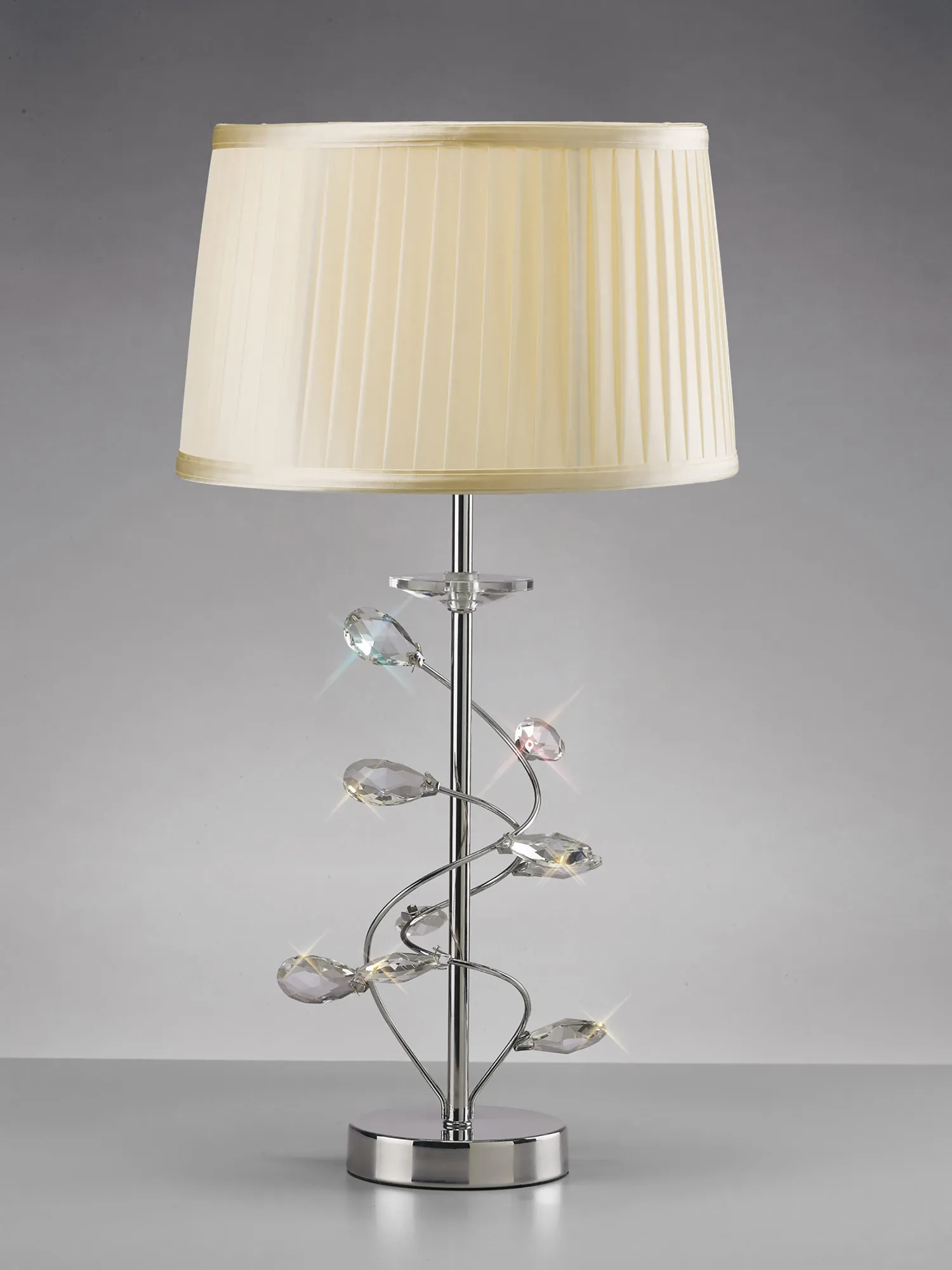 IL31210/CR  Willow Crystal 55cm 1 Light Table Lamp